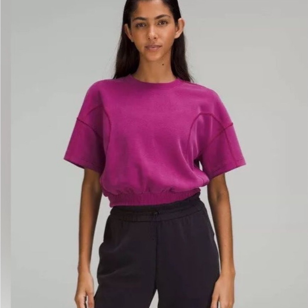 Lululemon Softstreme Gathered T-Shirt Magenta size 4